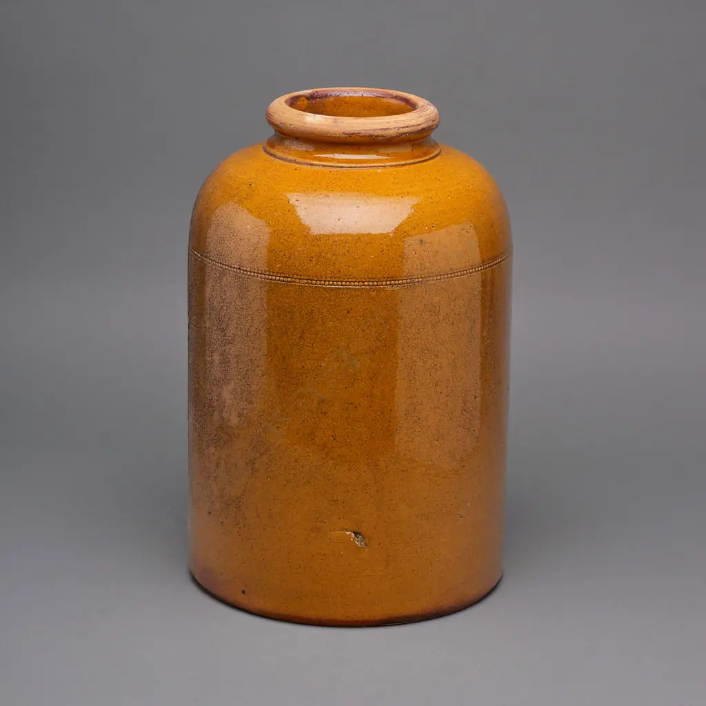 Luke Adams (1838-1918) stoneware jar - New Zealand, Image 1++